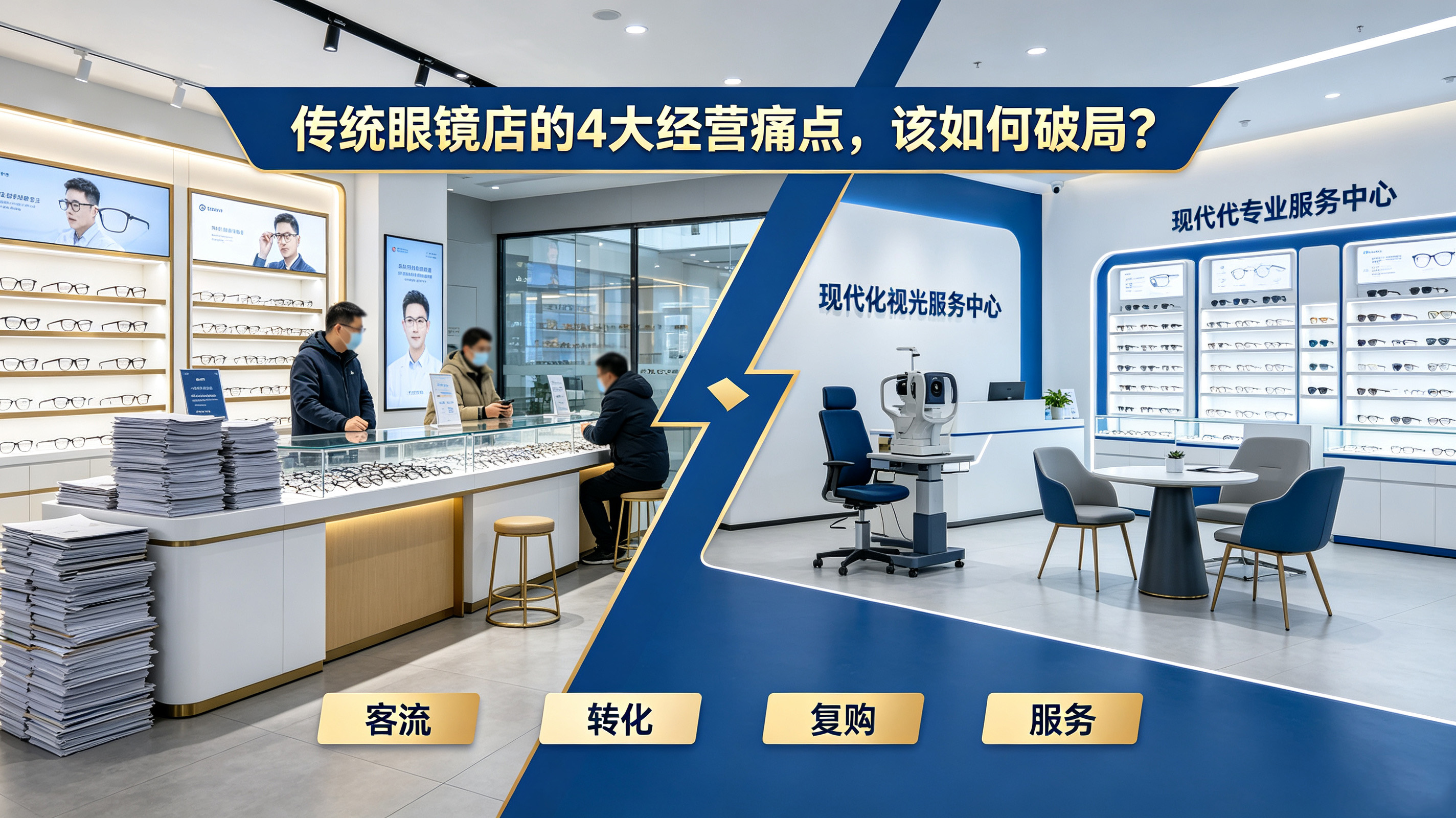 传统眼镜店的 4 大经营痛点，该如何破局？