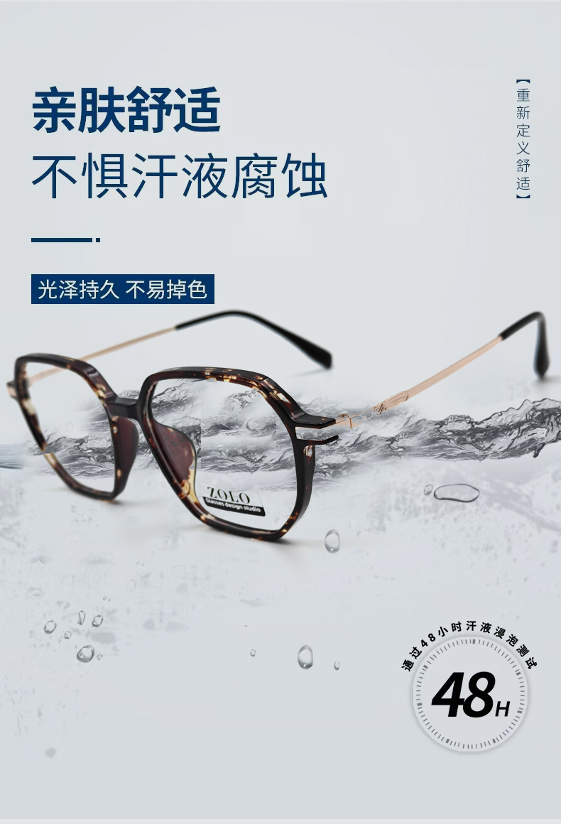 ZOLO 板材大框与 GMG 纯钛圆框 高颜值近视镜框合集图1