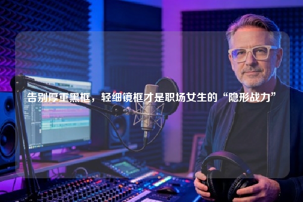 告别厚重黑框，轻细镜框才是职场女生的“隐形战力”