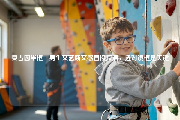复古圆半框｜男生文艺斯文感直接拉满，选对镜框是关键