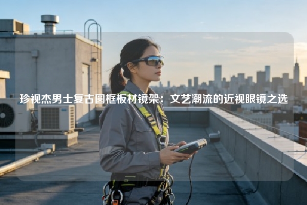 珍视杰男士复古圆框板材镜架：文艺潮流的近视眼镜之选