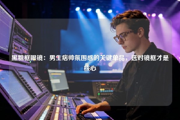 黑粗框眼镜：男生痞帅氛围感的关键单品，选对镜框才是核心