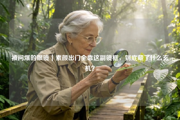 被问爆的眼镜｜素颜出门全靠这副镜框，到底藏了什么玄机？