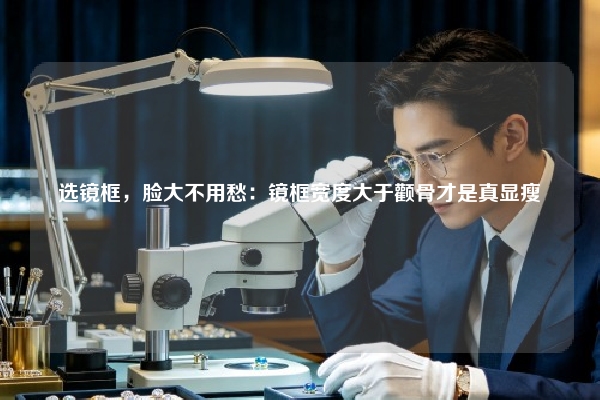选镜框，脸大不用愁：镜框宽度大于颧骨才是真显瘦