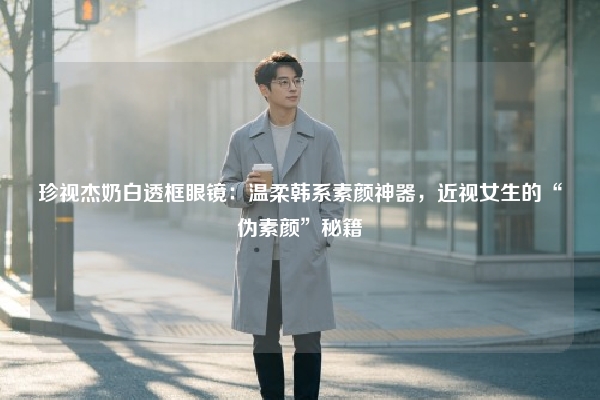 珍视杰奶白透框眼镜：温柔韩系素颜神器，近视女生的“伪素颜”秘籍