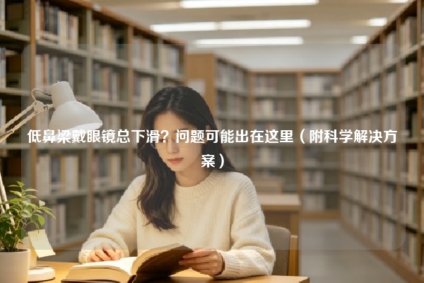 低鼻梁戴眼镜总下滑?问题可能出在这里(附科学解决方案)