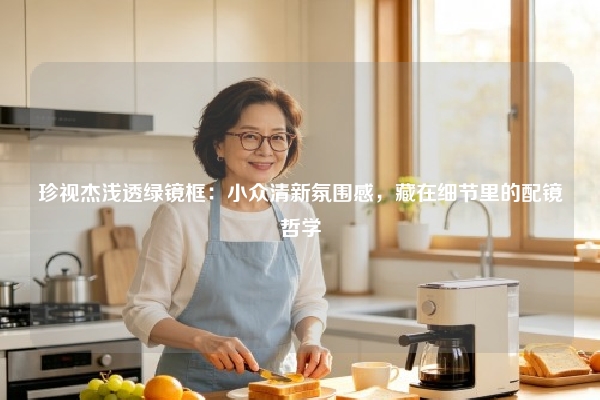 珍视杰浅透绿镜框：小众清新氛围感，藏在细节里的配镜哲学
