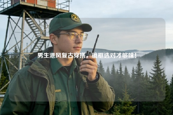 男生港风复古穿搭，镜框选对才够味！