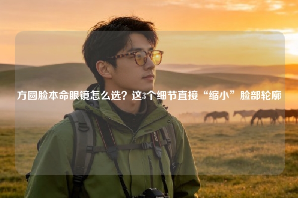 方圆脸本命眼镜怎么选？这3个细节直接“缩小”脸部轮廓