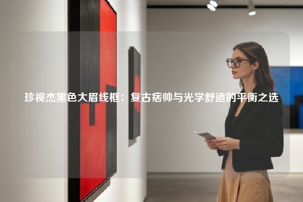 珍视杰黑色大眉线框:复古痞帅与光学舒适的平衡之选