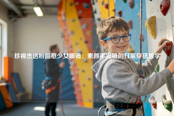 珍视杰透粉圆框少女眼镜:素颜平光镜的日常穿搭哲学