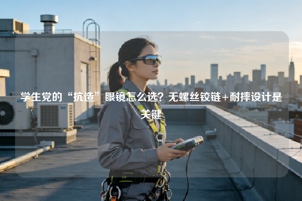 学生党的“抗造”眼镜怎么选？无螺丝铰链+耐摔设计是关键