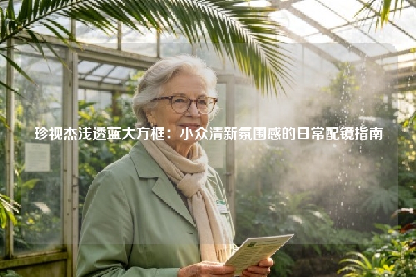 珍视杰浅透蓝大方框：小众清新氛围感的日常配镜指南