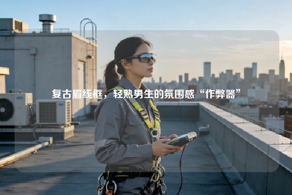 复古眉线框,轻熟男生的氛围感“作弊器”
