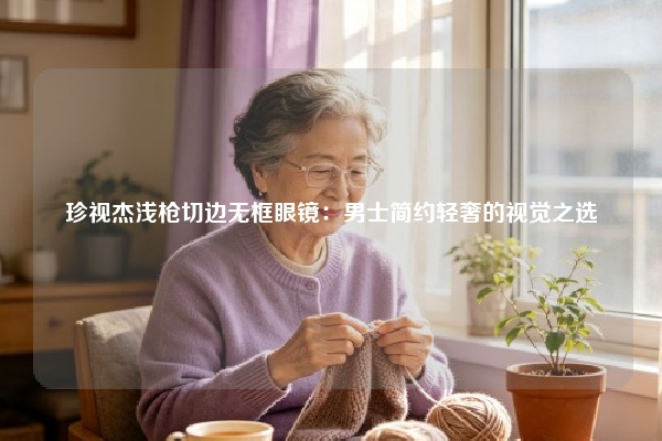 珍视杰浅枪切边无框眼镜：男士简约轻奢的视觉之选