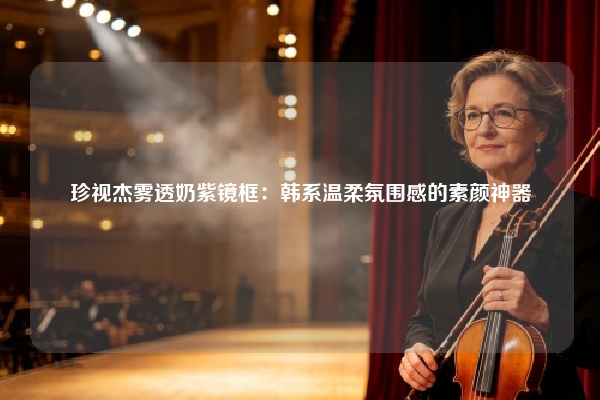 珍视杰雾透奶紫镜框：韩系温柔氛围感的素颜神器