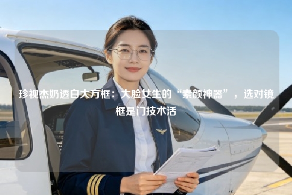 珍视杰奶透白大方框：大脸女生的“素颜神器”，选对镜框是门技术活