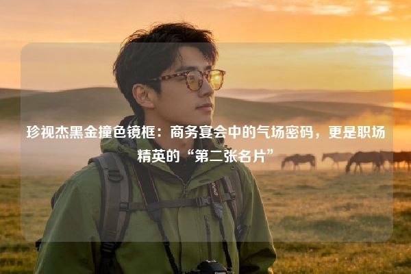 珍视杰黑金撞色镜框：商务宴会中的气场密码，更是职场精英的“第二张名片”