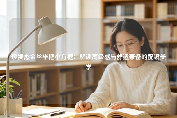 珍视杰金丝半框小方框：解锁高级感与舒适兼备的配镜美学