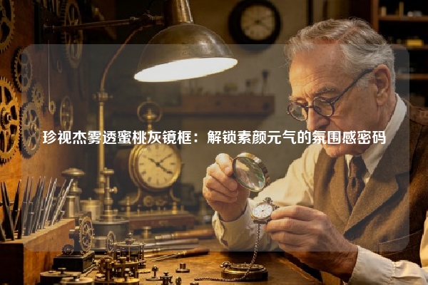 珍视杰雾透蜜桃灰镜框：解锁素颜元气的氛围感密码