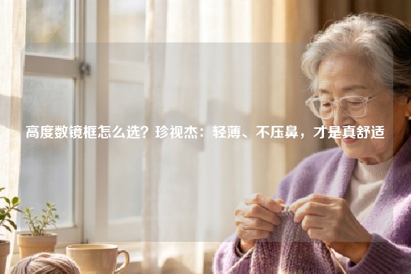高度数镜框怎么选？珍视杰：轻薄、不压鼻，才是真舒适