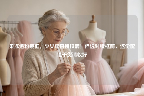 果冻透粉镜框，少女感直接拉满！但选对镜框前，这份配镜干货请收好