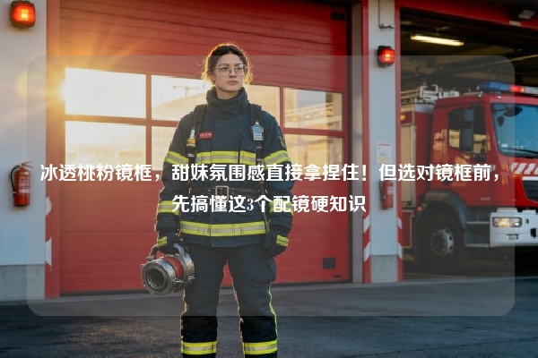 冰透桃粉镜框，甜妹氛围感直接拿捏住！但选对镜框前，先搞懂这3个配镜硬知识