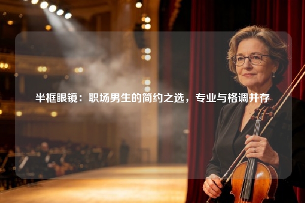 半框眼镜：职场男生的简约之选，专业与格调并存
