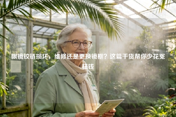 眼镜铰链损坏，维修还是更换镜框？这篇干货帮你少花冤枉钱