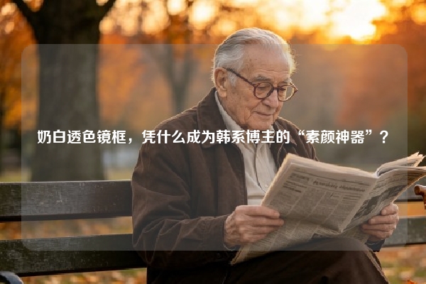 奶白透色镜框，凭什么成为韩系博主的“素颜神器”？