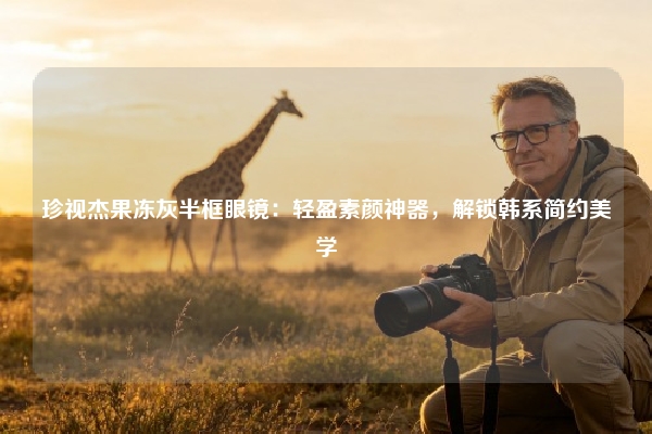 珍视杰果冻灰半框眼镜：轻盈素颜神器，解锁韩系简约美学
