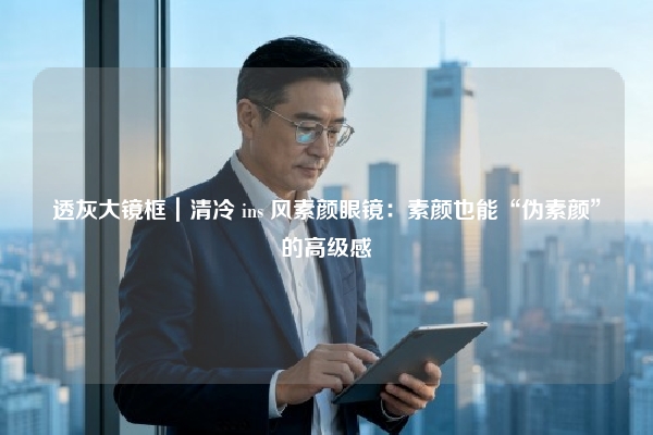 透灰大镜框｜清冷 ins 风素颜眼镜：素颜也能“伪素颜”的高级感