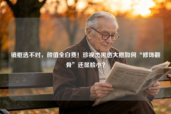 镜框选不对，颜值全白费！珍视杰黑透大框如何“修饰颧骨”还显脸小？