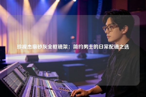 珍视杰磨砂灰全框镜架：简约男士的日常配镜之选