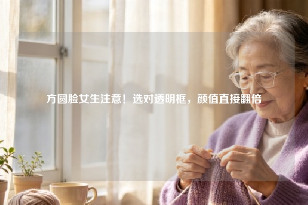 方圆脸女生注意！选对透明框，颜值直接翻倍