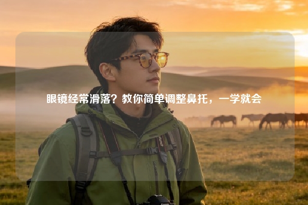 眼镜经常滑落？教你简单调整鼻托，一学就会