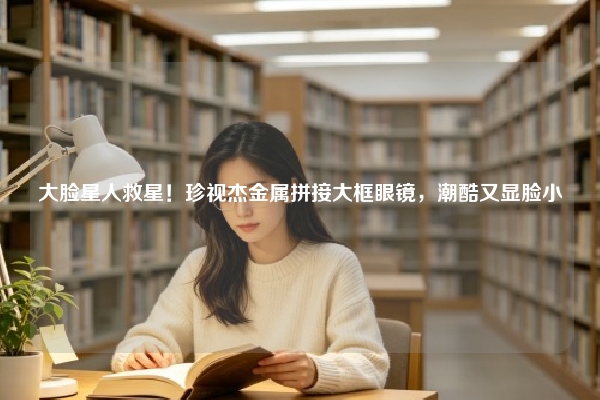 大脸星人救星！珍视杰金属拼接大框眼镜，潮酷又显脸小