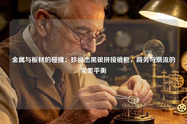 金属与板材的碰撞：珍视杰黑银拼接镜框，商务与潮流的完美平衡