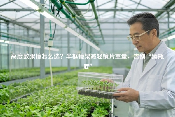 高度数眼镜怎么选？半框镜架减轻镜片重量，告别“酒瓶底”